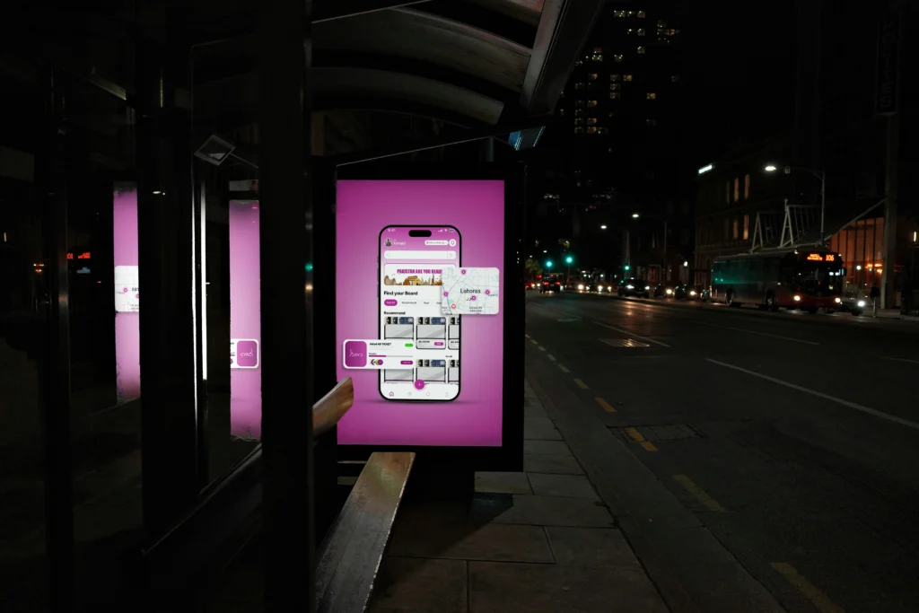 Digital billboard booking app for outdoor advertising in Pakistan