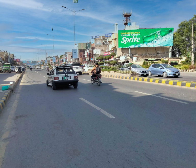 Billboard advertising at nawaz sharif interchange DHA Phase 6 Lahore