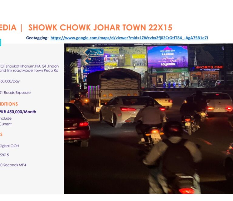 Billboard Advertising Agency: Maximizing Your Brand’s Visibility in Lahore