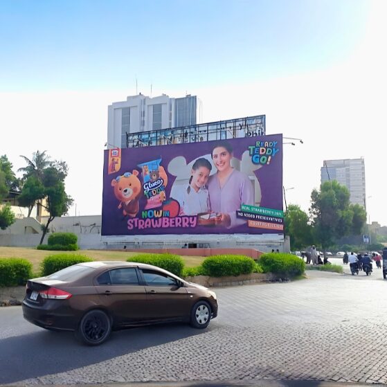 billboard ad price in Avari Town Shahrah-e-Faisal Karachi high-traffic outdoor advertising