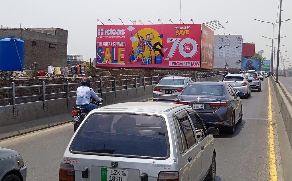 Prime billboard location in DHA Phase 5 Lahore